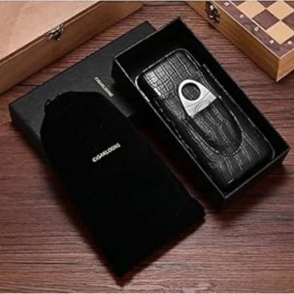 Black leather case